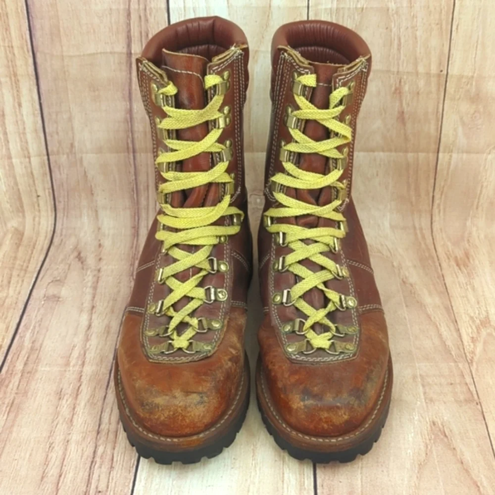 MONTBLANC Vintage Leather Mountaineering Boots Thinsulate Sz 9.5D